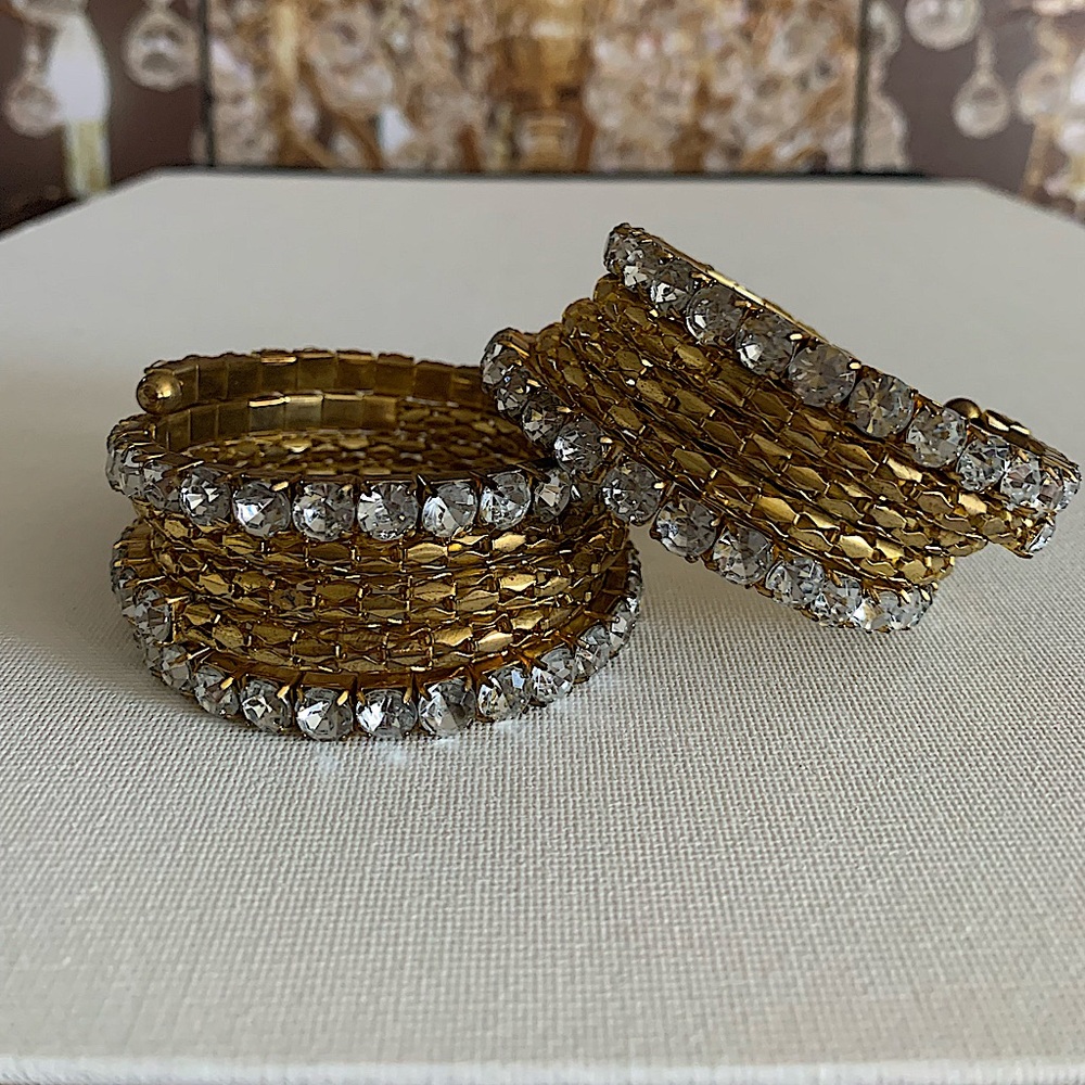 Wrap Around Bangle Set- Gold - Picture 4 of 4